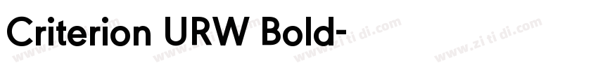 Criterion URW Bold字体转换